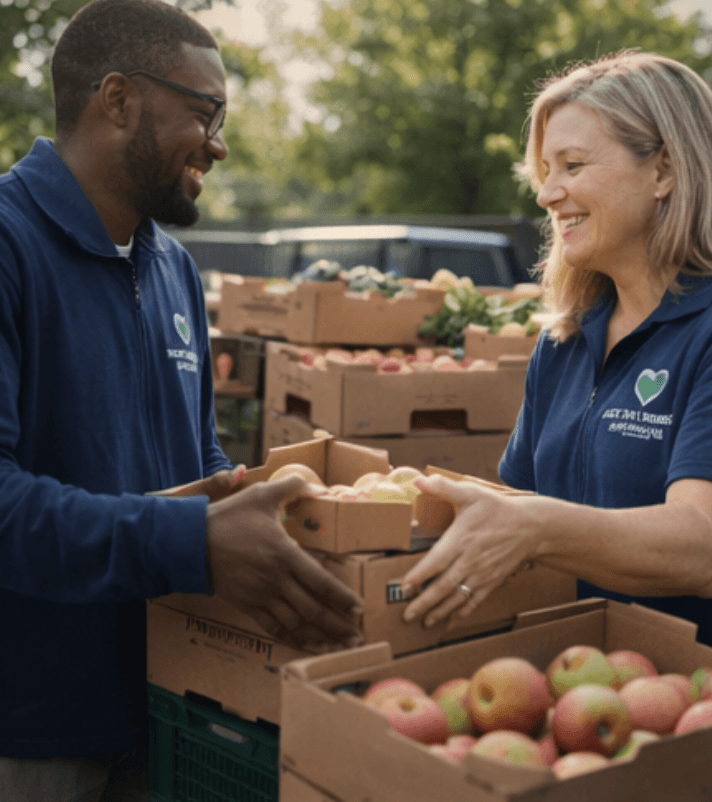 A collage of Acts of Kindness Foundation program delivery moments across community support initiatives.