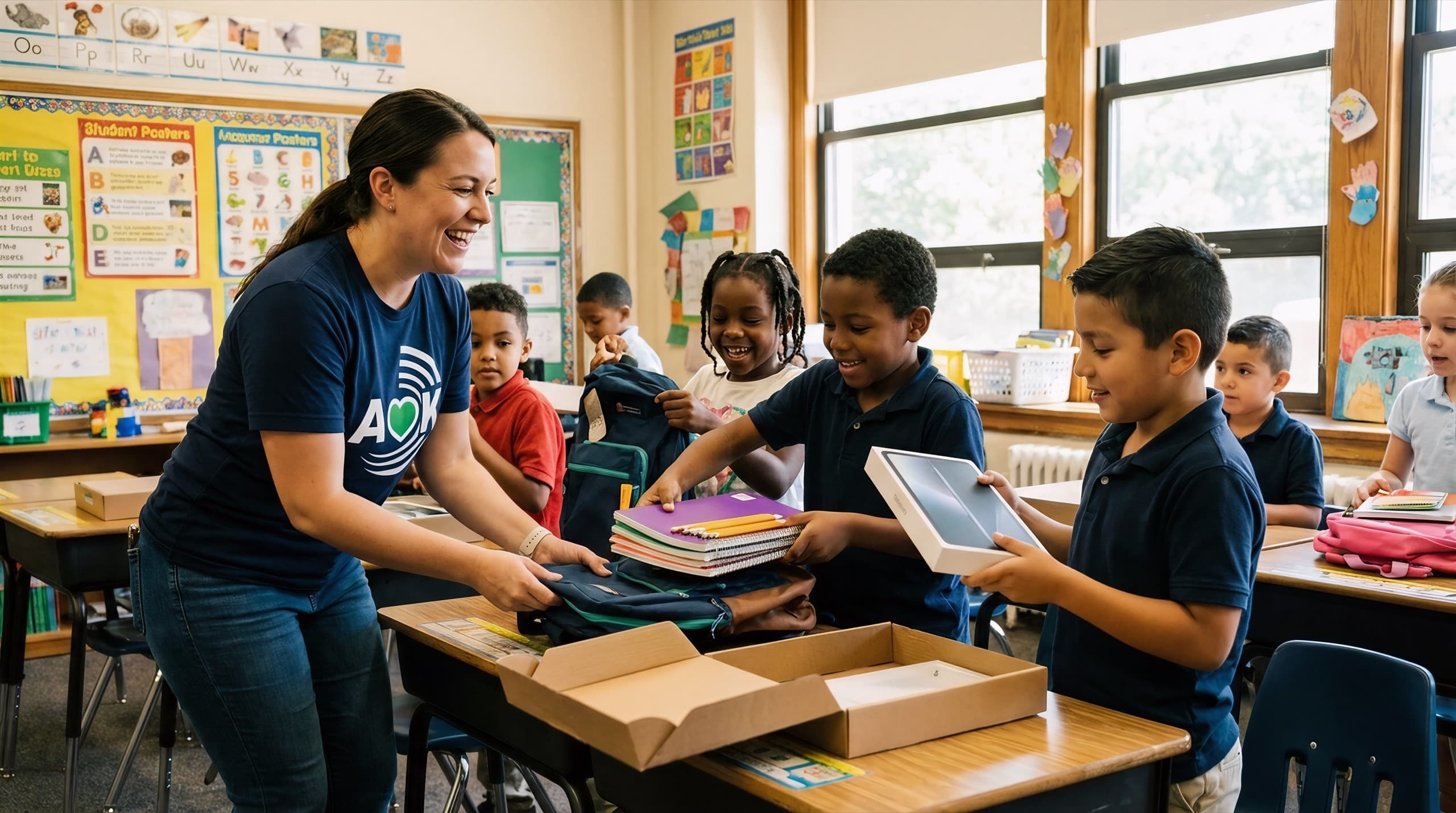 AOK teams delivering community programs — from food security and relief to education and recovery.