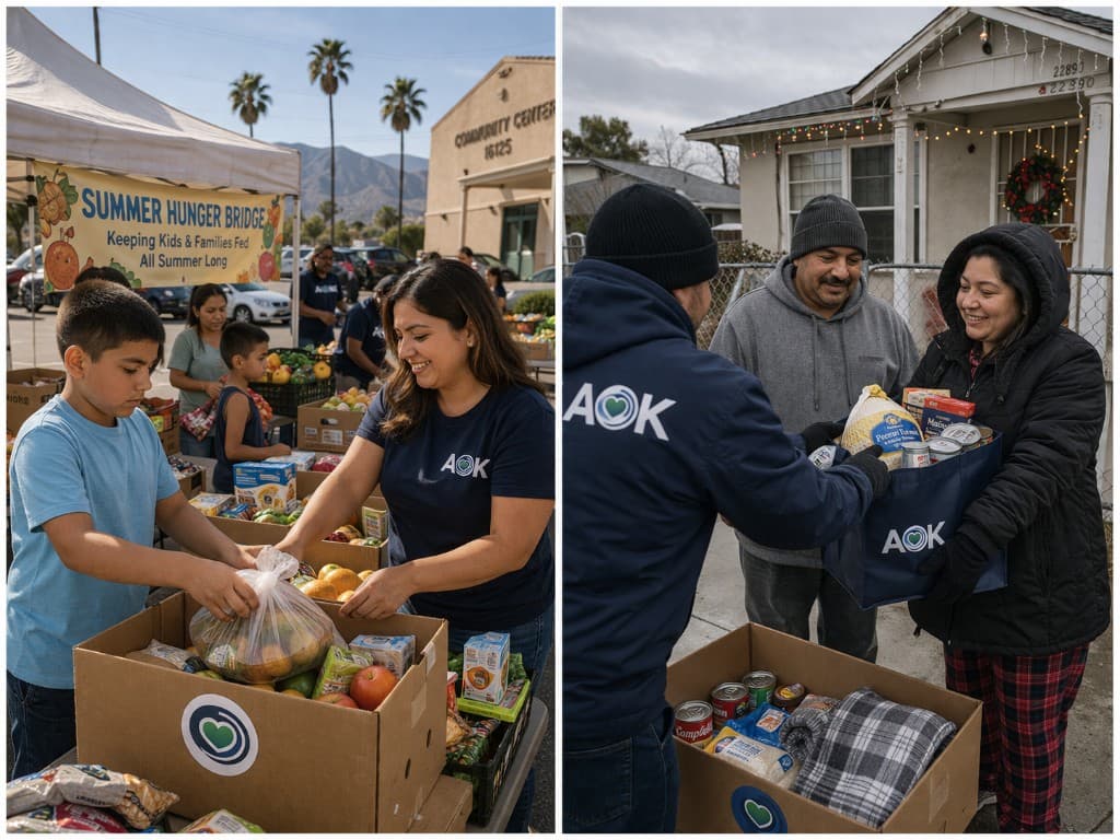 Seasonal hunger relief and winter provisions—community support documented in public updates.