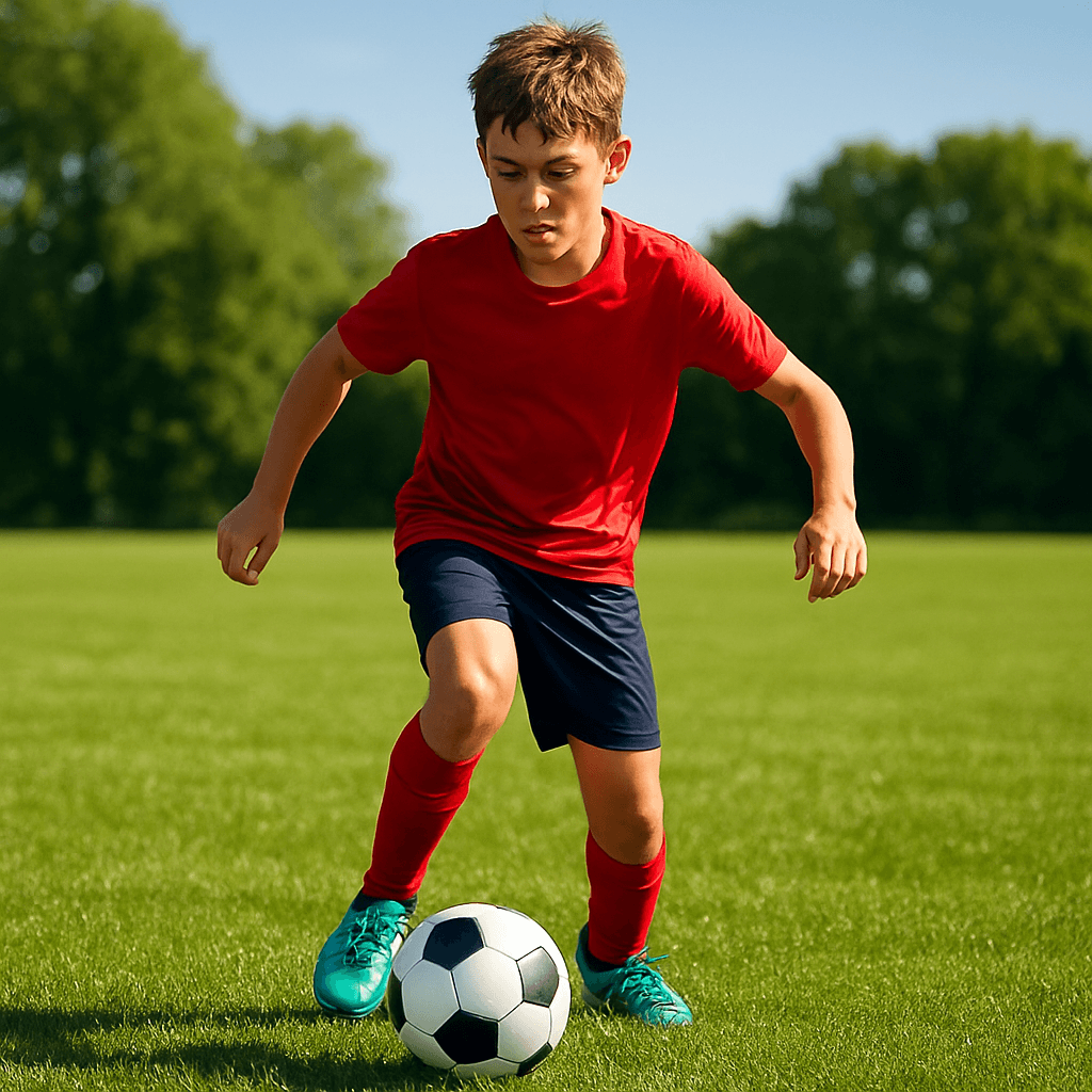 Young soccer athlete — Youth Talent sports track