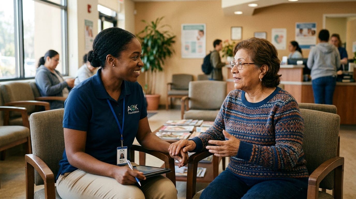 Foundation partners coordinating documented medical hardship support through approved vendors and community resources