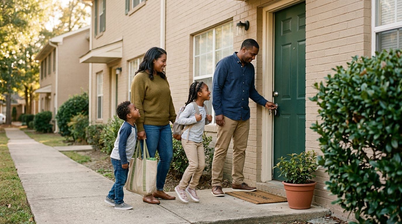 Community member receiving support through an AOK housing stability program